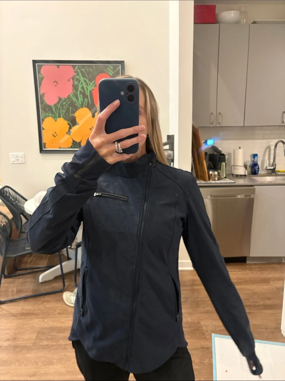 lululemon athletica Navy Lightweight Bomber Jacket
